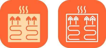 Icon-Design für Fußbodenheizung vektor
