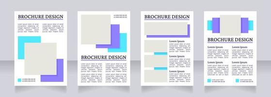 smycken marknaden PR Tom broschyr layout design vektor