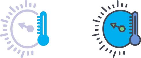 Symboldesign für Temperaturanzeige vektor