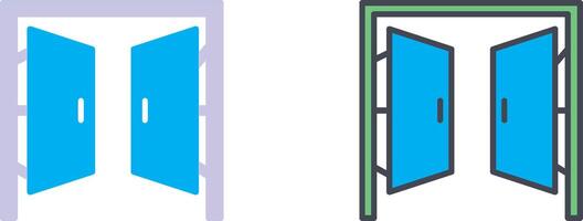 Türen Symbol Design vektor