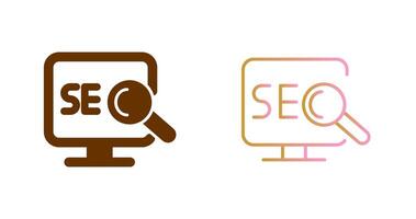 Icon-Design für Suchmaschinenoptimierung vektor