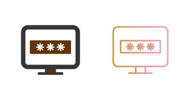 System Passwort Symbol Design vektor