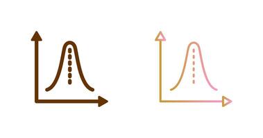 Histogramm Symbol Design vektor