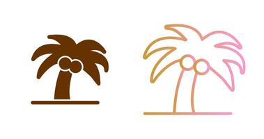 kokos träd, ikon design vektor