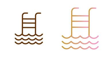 Schwimmbad-Icon-Design vektor