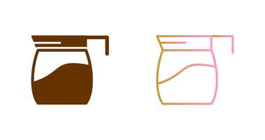 Kaffeekanne Icon Design vektor