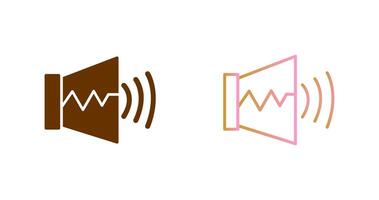 Audio- auf Symbol Design vektor