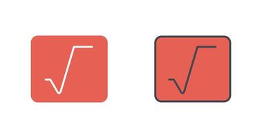 fyrkant rot ikon design vektor