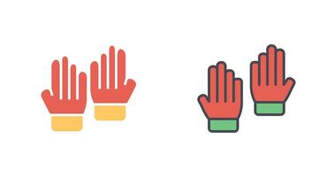 Handschuhe-Icon-Design vektor