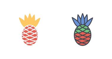 Ananas-Icon-Design vektor