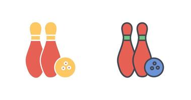 Bowling-Icon-Design vektor