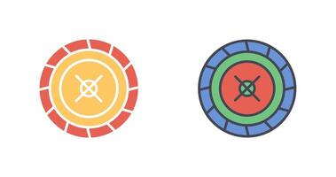 Roulette ich Symbol Design vektor