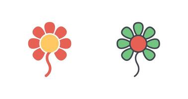 klein Blumen Symbol Design vektor