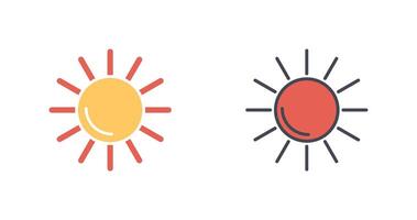 Sonne-Icon-Design vektor