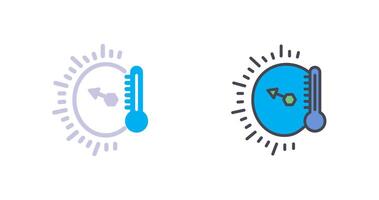 temperatur indikator ikon design vektor