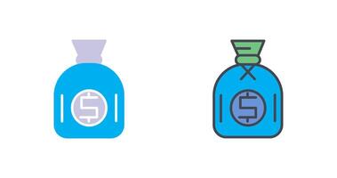 Dollar-Sack-Icon-Design vektor