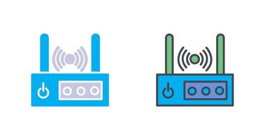 WLAN-Router-Icon-Design vektor