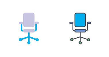 kontor stol ii ikon design vektor
