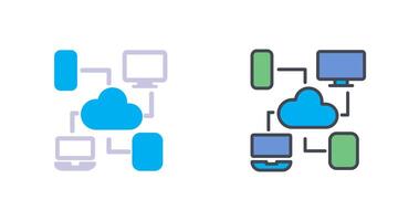 Cloud-Computing-Icon-Design vektor