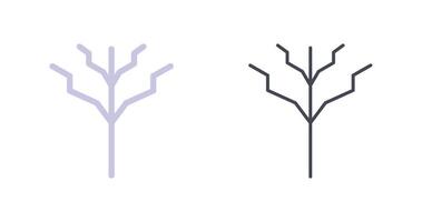 träd med Nej löv ikon design vektor
