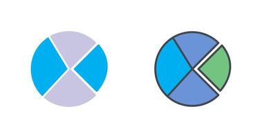 Kreisdiagramm-Icon-Design vektor