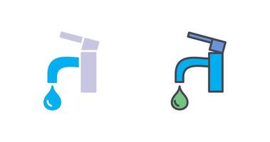 Wasserhahn-Icon-Design vektor