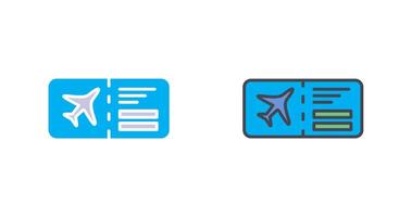 Flugticket-Icon-Design vektor