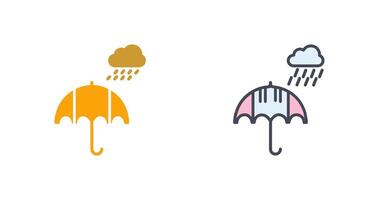 Regenschirm-Icon-Design vektor