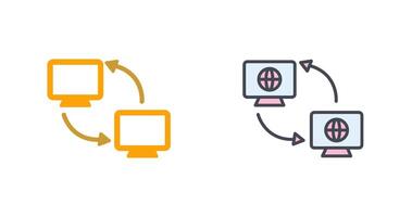 Synchronisation Symbol Design vektor