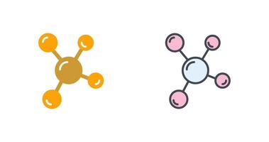 molekyl ikon design vektor