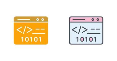binär Webseite Symbol Design vektor
