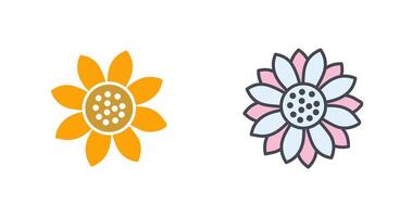 Sonnenblumen-Icon-Design vektor