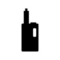 elektronisk cigarett ikon på vit bakgrund vektor