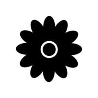 Blumensymbol auf weißem Hintergrund vektor