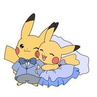 Pokémon Charakter pikachu heiraten vektor