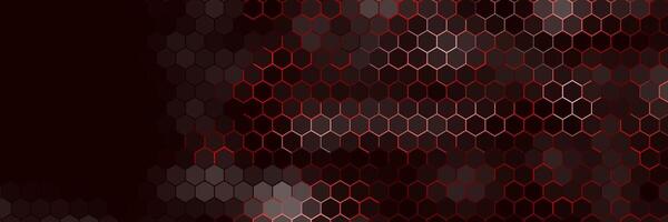 dunkel rot futuristisch Technologie Hintergrund mit bunt verhexen Muster vektor