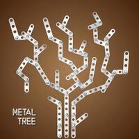 metallischer kreativer Baum vektor