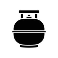 Gas Zylinder Symbol Design Vorlage einfach und sauber vektor
