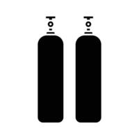 Gas Zylinder Symbol Design Vorlage einfach und sauber vektor