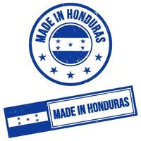 gemacht im Honduras Briefmarke Zeichen Grunge Stil vektor