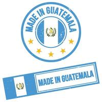 gemacht im Guatemala Briefmarke Zeichen Grunge Stil vektor