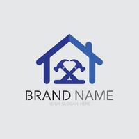 Zuhause und Haus Logo Design Illustration vektor