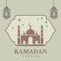 Illustration von das Muslim Festival Ramadan kareem Feier vektor