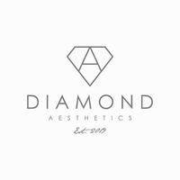 enkel diamant med brev en ikon logotyp design mall vektor