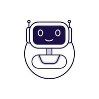 Roboter Emotion Element. Chatbot Benutzerbild. Plaudern bot Charakter Kopf mit Gefühle. Digital Assistent. Symbol . vektor