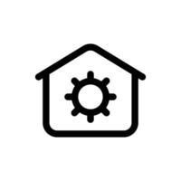 einfach Zuhause Rahmen Symbol. das Symbol können Sein benutzt zum Webseiten, drucken Vorlagen, Präsentation Vorlagen, Illustrationen, usw vektor