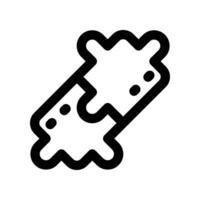 Puzzle Symbol. Linie Symbol zum Ihre Webseite, Handy, Mobiltelefon, Präsentation, und Logo Design. vektor