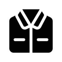 Hemd Symbol. Glyphe Symbol zum Ihre Webseite, Handy, Mobiltelefon, Präsentation, und Logo Design. vektor