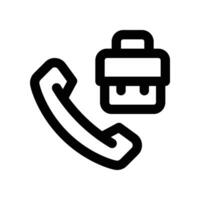 Berufung Interview Symbol. Linie Symbol zum Ihre Webseite, Handy, Mobiltelefon, Präsentation, und Logo Design. vektor