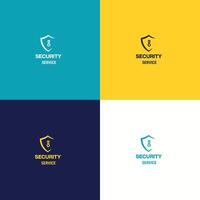 företag säkerhet logotyp vektor